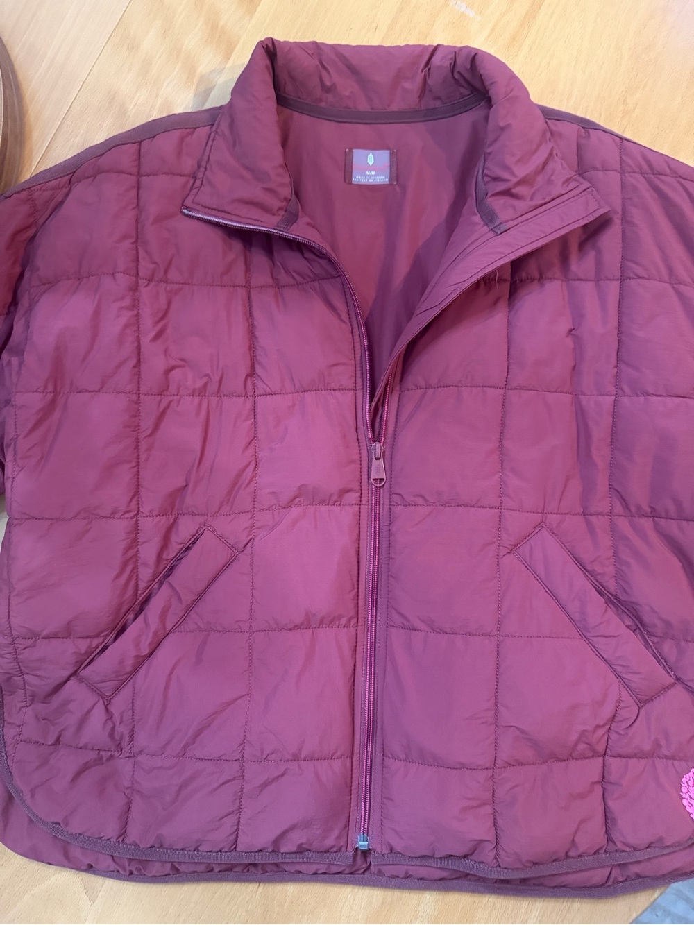 Free People movement Quilted Puffer Jacket in Rasperry